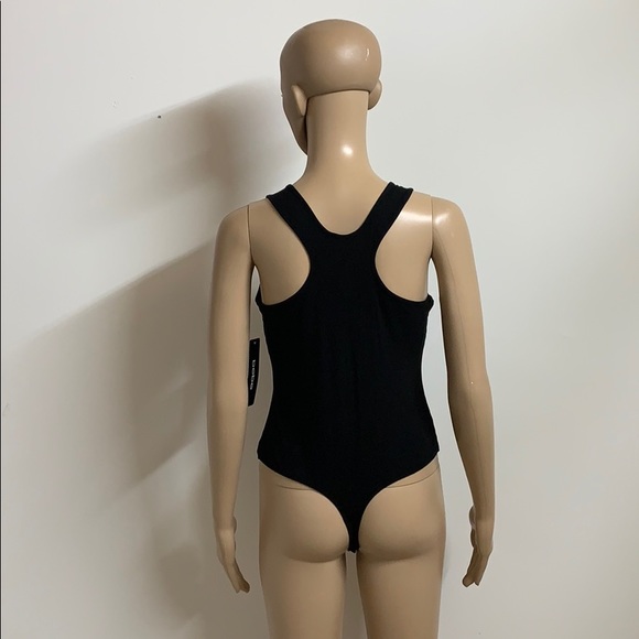 Bebe black and gold racerback onesie size large - Picture 3 of 10
